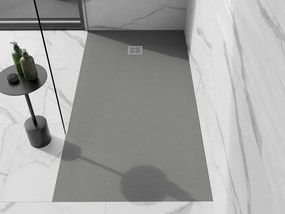 Mexen Stone+, obdĺžniková vanička z minerálneho kompozitu 180 x 100 cm, šedá-betónová, 44611018