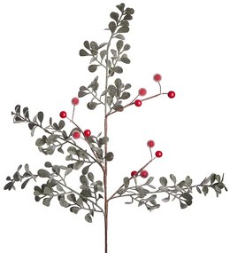 FLORISTA Vetvička s bobuľkami a trblietkami 53 cm
