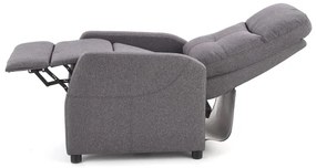 Polohovateľné kreslo FELIPE šedá