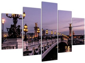Obraz - Most Alexandra III. v Paríži (150x105 cm)