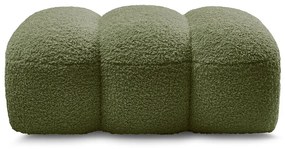 Zelená podnožka z textílie buklé Hippolyte – Bobochic Paris