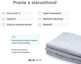 Hotelový uterák Royal 50 x 100 cm biely, 100% bavlna
