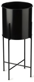 KOVOVÝ KVETINÁČ SO STOJANOM DARK 55X21 CM ČIERNA