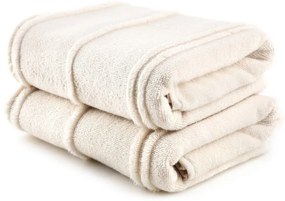 Krémové froté uteráky v súprave 2 ks 50x90 cm Arden – Foutastic