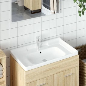 Kúpeľňové umývadlo biele 81x48x23 cm obdĺžnikové keramické 153706