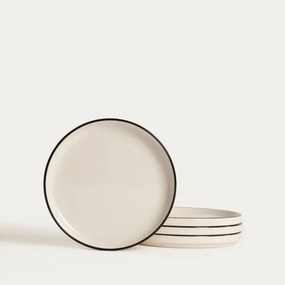 Sada štyroch dezertných tanierov AZRA béžová 778278 (4ks)