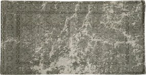 Zelený koberec so vzorom French print verte - 150*75 cm