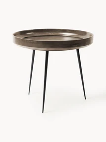 Okrúhly odkladací stolík z mangového dreva Bowl