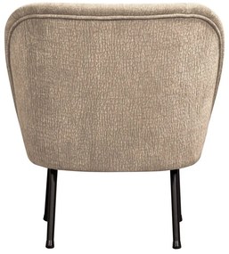 Béžové ženilkové kreslo Vogue – WOOOD