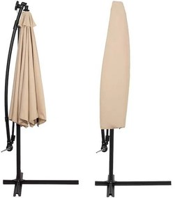 Záhradný slnečník 3m LED SPRINGOS GU0047 - béžový