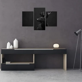 Obraz - Portrét jeleňa (90x60 cm)