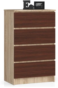 Komoda Kadir TYP2 (dub sonoma + wenge). Akcia -22%. Vlastná spoľahlivá doprava až k Vám domov. 1069023