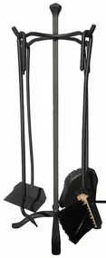 Stojan ku krbu s príslušenstvom Z-19 čierna