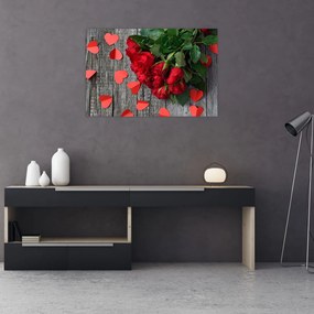 Obraz - kytica ruží (90x60 cm)