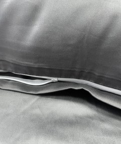 Obliečky bavlnený satén exclusive Modern tmavo sivé 200x140cm+90x70cm