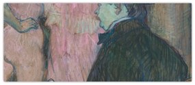 Obraz - Henri de Toulouse-Lautrec, Maxime Dethomas, reprodukcia (120x50 cm)