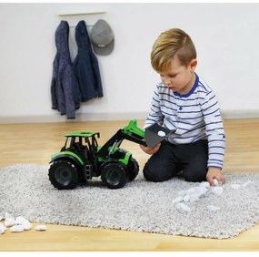 Lena Traktor s lyžicou Worxx plast 45cm 1:15 v krabici DeutzFahr Agrotron 7250 04613