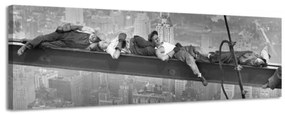 Obraz na plátne New York Oddychujúci robotníci, 46x158cm