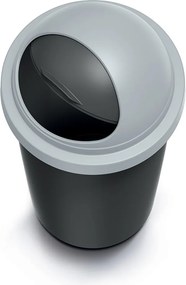 Odpadkový kôš COMPACTO ROLL 30 L čierny/svetlosivý