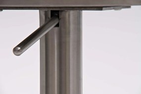 Barová stolička Pamela nerez - Čierna