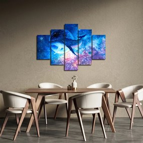 Obraz - Vesmírna veľryba (150x105 cm)