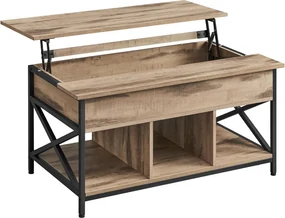 Konferenční stolek Vasagle LOFT s prodlužovací deskou dub přírodní