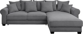 XXXLutz ROHOVÁ SEDAČKA, textil, tmavosivá MID.YOU - Sedačky - 002220047317