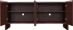 Komoda Loren 163 cm bordová/mramor