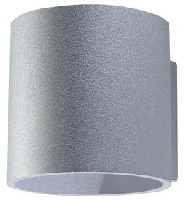 Sivé nástenné svietidlo Sollux Roda