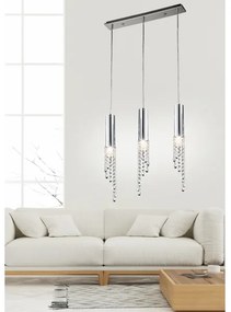 LED Luster na lanku DUERO 3xLED/3W/230V