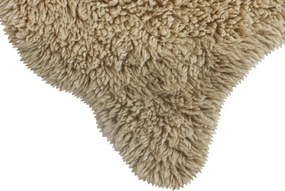 Lorena Canals, DOPREDAJ: 75x110 tvar kožešiny cm Vlněný koberec Woolly - Sheep Beige, 75x110 tvar kožušiny, béžová, detská izba