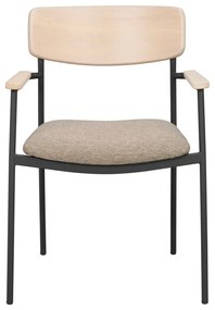 Jedálenská stolička v béžovo-prírodnej farbe v súprave 2 ks Maymont – Rowico