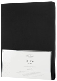 SATÉNOVÉ PRESTIERADLO DINA 100X200 CM, VÝŠKA 25 CM ČIERNE