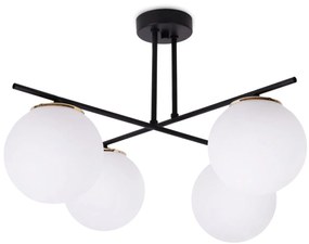 Stropné svietidlo Florence, 4x biele sklenené tienidlo, g