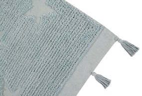 Lorena Canals, Ručne tkaný kusový koberec Hippy Stars Aqua Blue, 120x175, modrá, detská izba