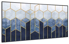 Wonderwall Air Art Smart, infračervený ohrievač, 120 x 60 cm, 700 W, modrá čiara