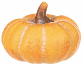 Tekvica nízka bez otvorov žltá, keramika, pr. 13 cm