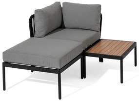 Modulárny relaxačný nábytok s textilným výpletom