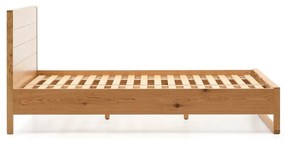 Dvojlôžková posteľ z dubového dreva s roštom 180x200 cm v prírodnej farbe Alguema – Kave Home