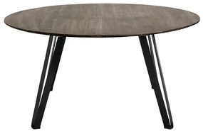 Muubs Jedálenský stôl SPACE SMOKED okrúhly P. 150 cm, tmavo hnedý
