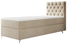 Čalúnená posteľ boxspring FESTER - monolith 02 / ľavá / 90x200