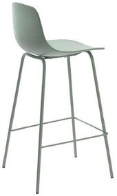 Dizajnová barová stolička Jensen matná zelená