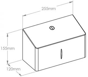 Zásobník na papierové uteráky Stella R10 Advanced Mini, matný nerez