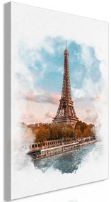 Artgeist Obraz - Paris View (1 Part) Vertical Veľkosť: 20x30, Verzia: Na talianskom plátne