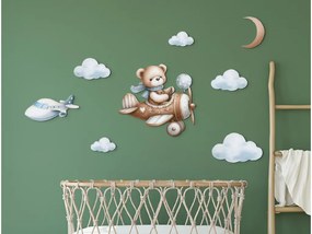 drevko |  Obraz Macko pilot  63 x 85 cm