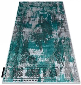 Moderný koberec DE LUXE 6827 Abstrakcia, vintage - Štrukturálny zelená / sivý Veľkosť: 240x330 cm