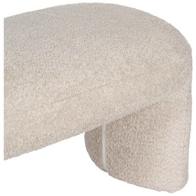 Béžová lavica z textílie buklé Suave – Ixia