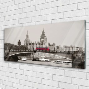 Obraz plexi Most londýn big ben 125x50 cm
