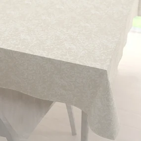 Biante Veľký teflónový obdĺžnikový obrus TF-033 Venezia smotanový 240x280 cm