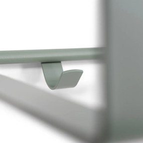 Zeleno-sivý kovový nástenný vešiak s poličkou Rex – Spinder Design